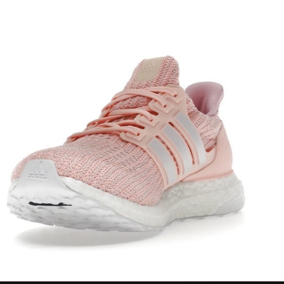 Adidas ultra boost size is 9 4.0 CLEAR ORANGE/ORCHID TINT/TRUE PINK - Picture 1 of 12